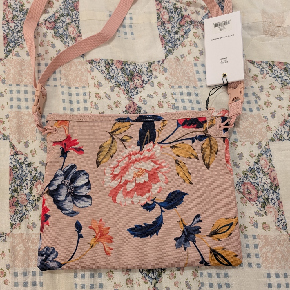 Floral Pink Crossbody Bag
